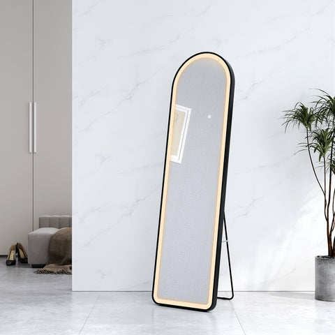 EMKE FM06 LED Arched Full Length Mirror with Aluminum Frame, Height 160/147cm EMKE FM06 LED Arched Full Length Mirror with Aluminum Frame, Height 160/147cm
