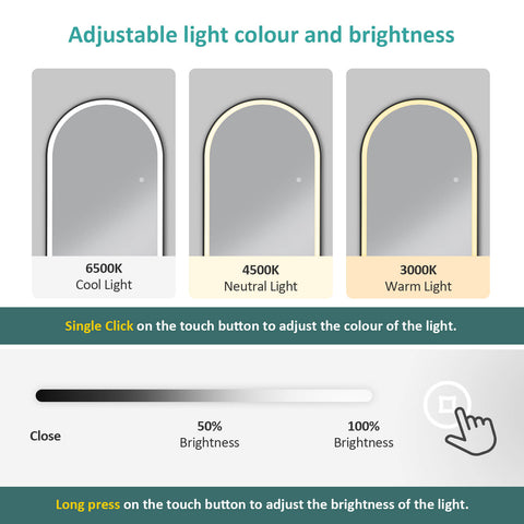 emke full length mirror fm06 adjustable colour brightness emke full length mirror fm06 adjustable colour brightness
