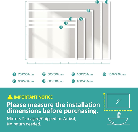 EMKE LM13 Bathroom Mirror with Demister, Shaver Socket, 6500K, 3x Magnifier EMKE LM13 Bathroom Mirror with Demister, Shaver Socket, 6500K, 3x Magnifier
