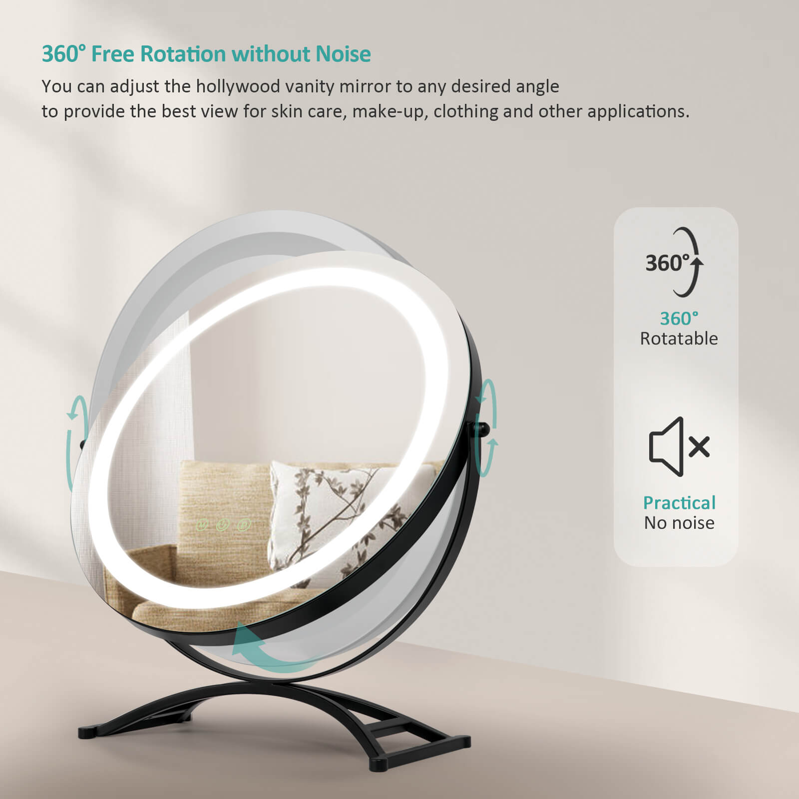 emke led vanity mirror cm07 360° rotation emke led vanity mirror cm07 360° rotation