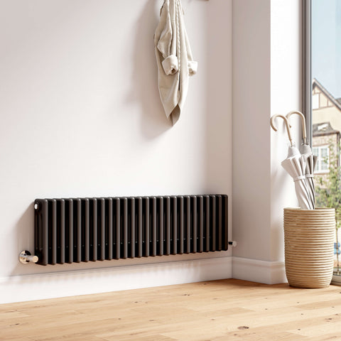 EMKE CR Traditional Horizontal Triple/Double Column Radiator White/Anthracite EMKE CR Traditional Horizontal Triple/Double Column Radiator White/Anthracite