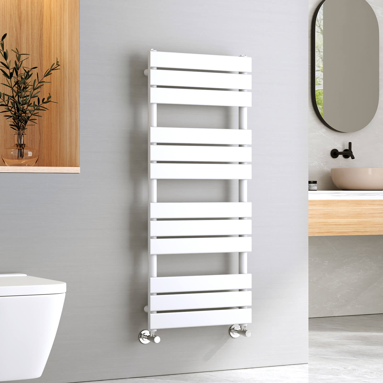 emke flat panel heated towel rail uftr1250s1w emke flat panel heated towel rail uftr1250s1w