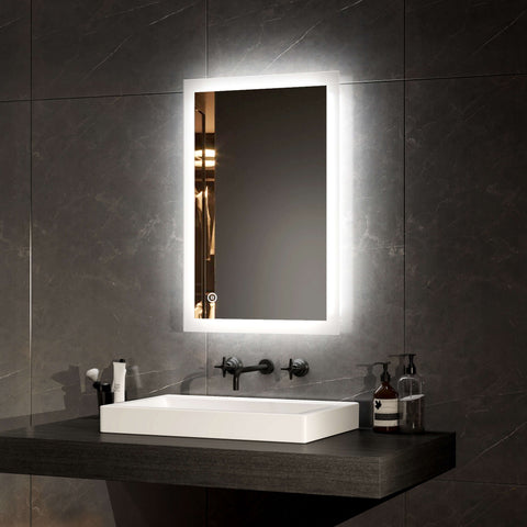 EMKE LM03 Rectangular Bathroom Mirror with Lighting, with Different Dimensions and Functions EMKE LM03 Rectangular Bathroom Mirror with Lighting, with Different Dimensions and Functions