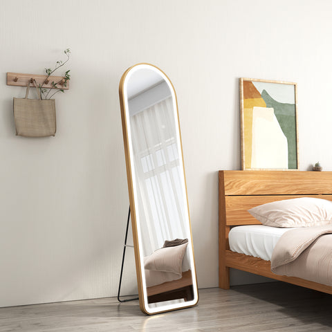 EMKE FM06 LED Arched Full Length Mirror with Aluminum Frame, Height 160/147cm