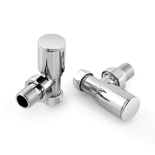emke angled chrome radiator valve pack urva2c
