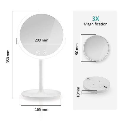emke led cosmetic mirror 3x magnification