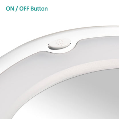 EMKE LED Cosmetic Mirror, 5x Magnification, with A Suction Cup, 360° Rotation