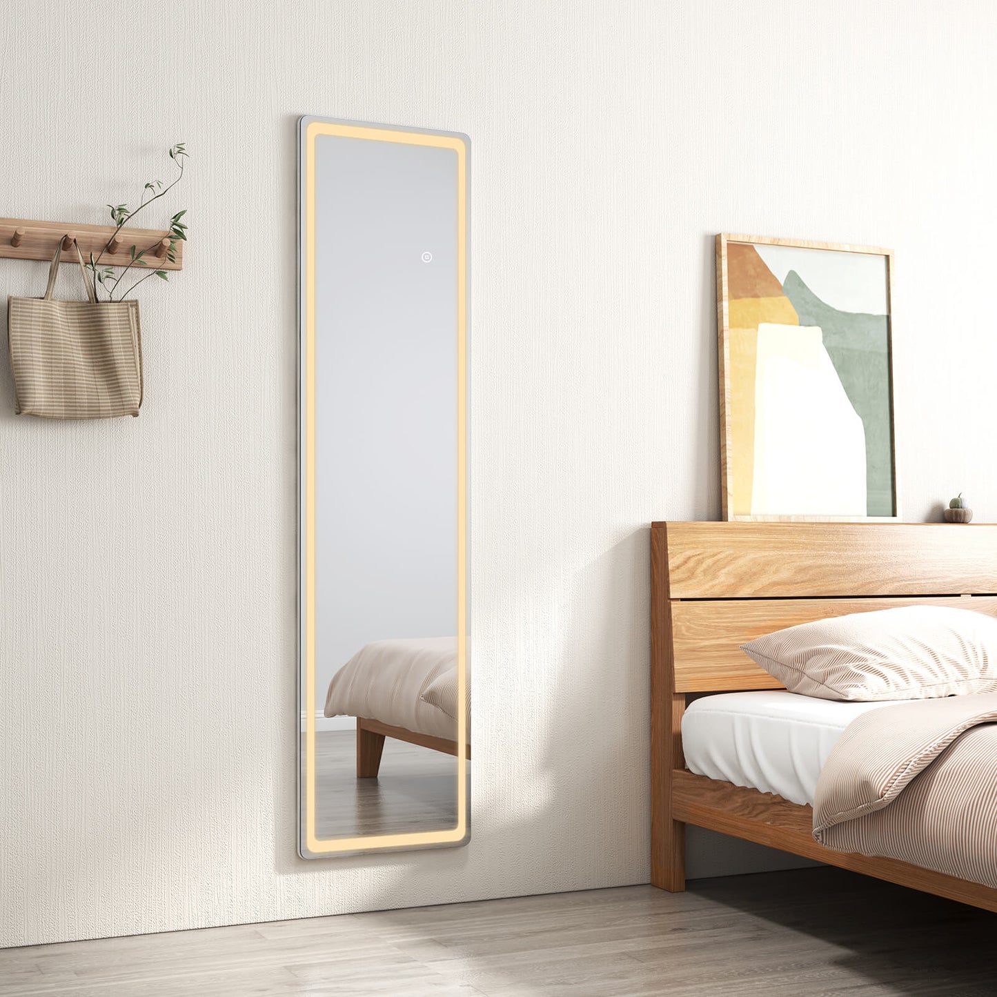 emke led full-length mirror ufm01bksw wall mounted