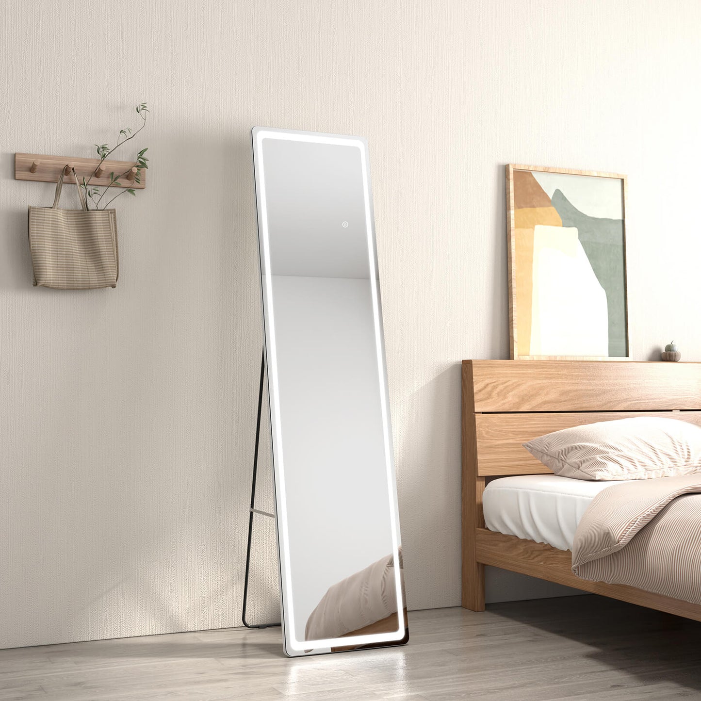 emke led full-length mirror ufm01bksw 6500k