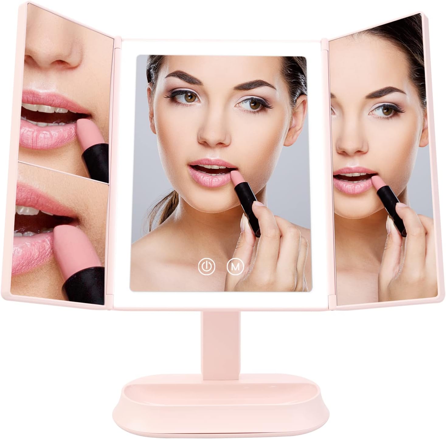 emke led vanity mirror foldable 5x 7x magnification