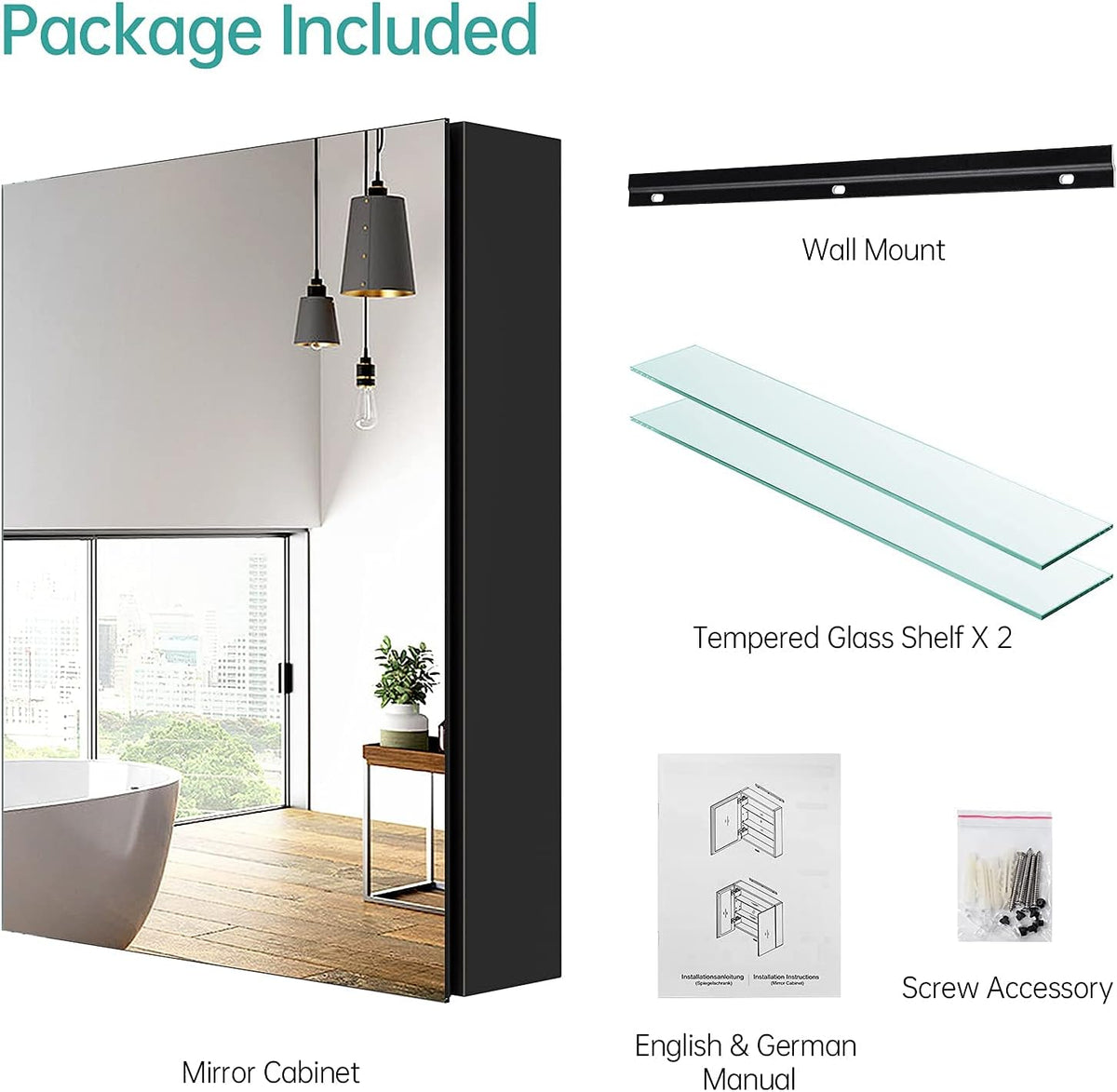 emke mc5 mirror cabinet accessories