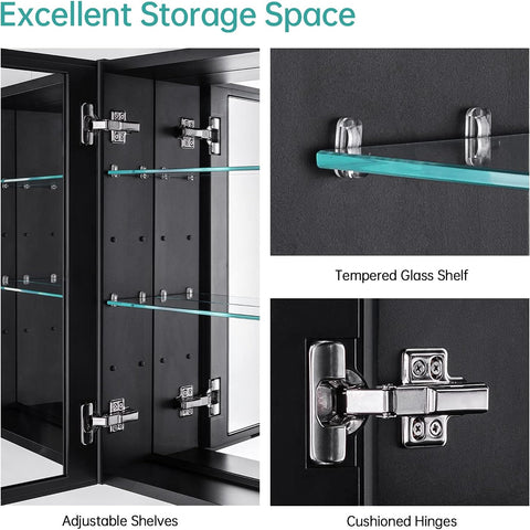 emke mc5 mirror cabinet storage space