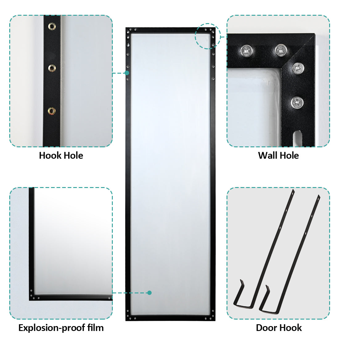emke uk fm02 full-length mirror details