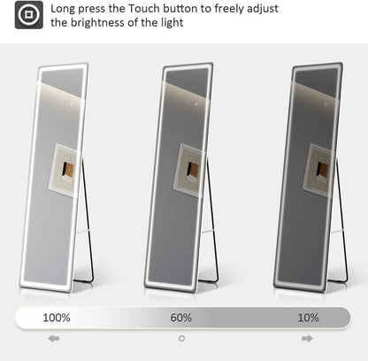 emke led full-length mirror ufm01bksw brightness