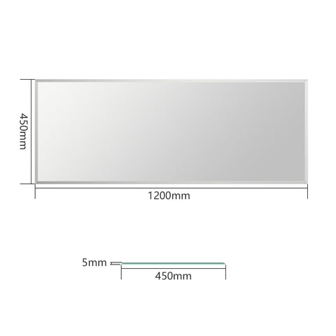 emke hd bathroom mirror without lighting size 120x45cm