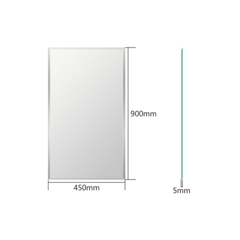 emke hd bathroom mirror without lighting size 90x45cm