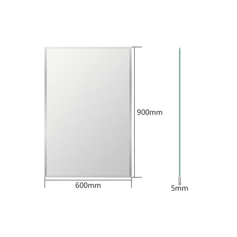 emke hd bathroom mirror without lighting 90x60cm