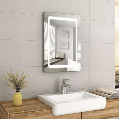 EMKE LM11 LED Bathroom Mirror with Infrared Sensor Switch, Demister, Shaver Socket