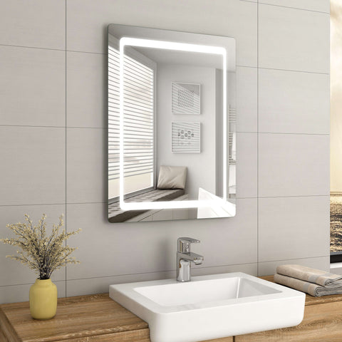 EMKE LM11 LED Bathroom Mirror with Infrared Sensor Switch, Demister, Shaver Socket