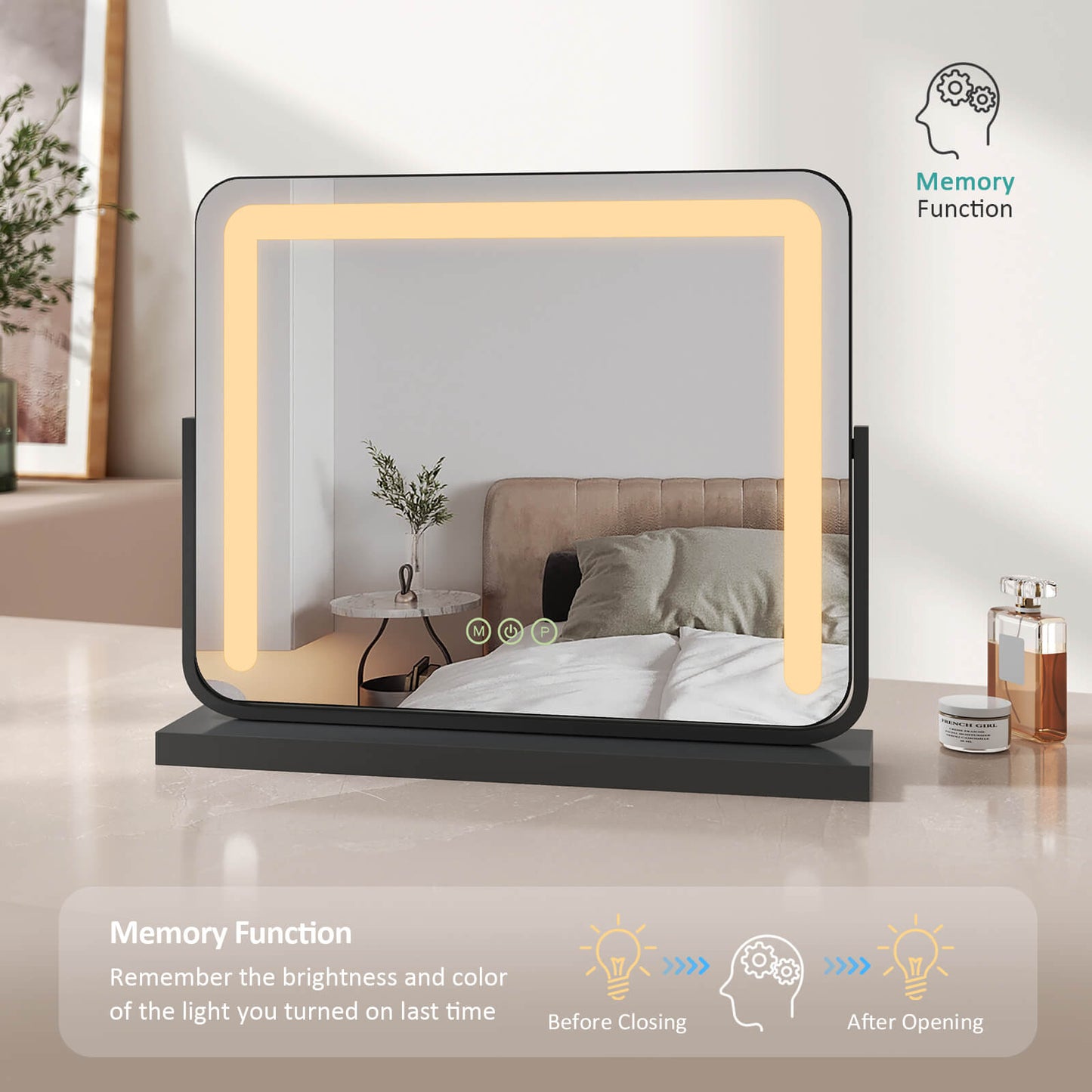 emke led vanity mirror cm08 memory function