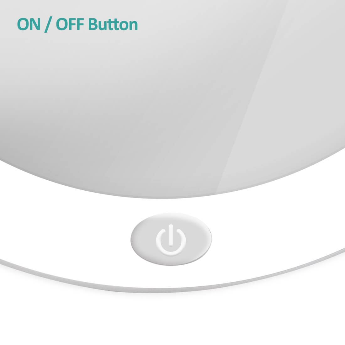 emke vanity mirror illuminated 5x magnification ucm03btmx2w on-off switch