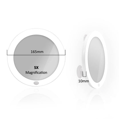 emke vanity mirror illuminated 5x magnification ucm03btmx2w size