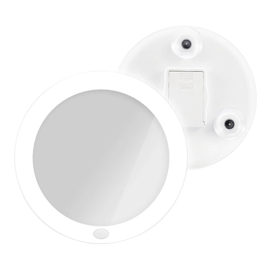 emke vanity mirror illuminated 5x magnification ucm03btmx2w