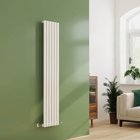 EMKE OR Vertical Oval Tube Single Panel Designer Radiator Anthracite/White