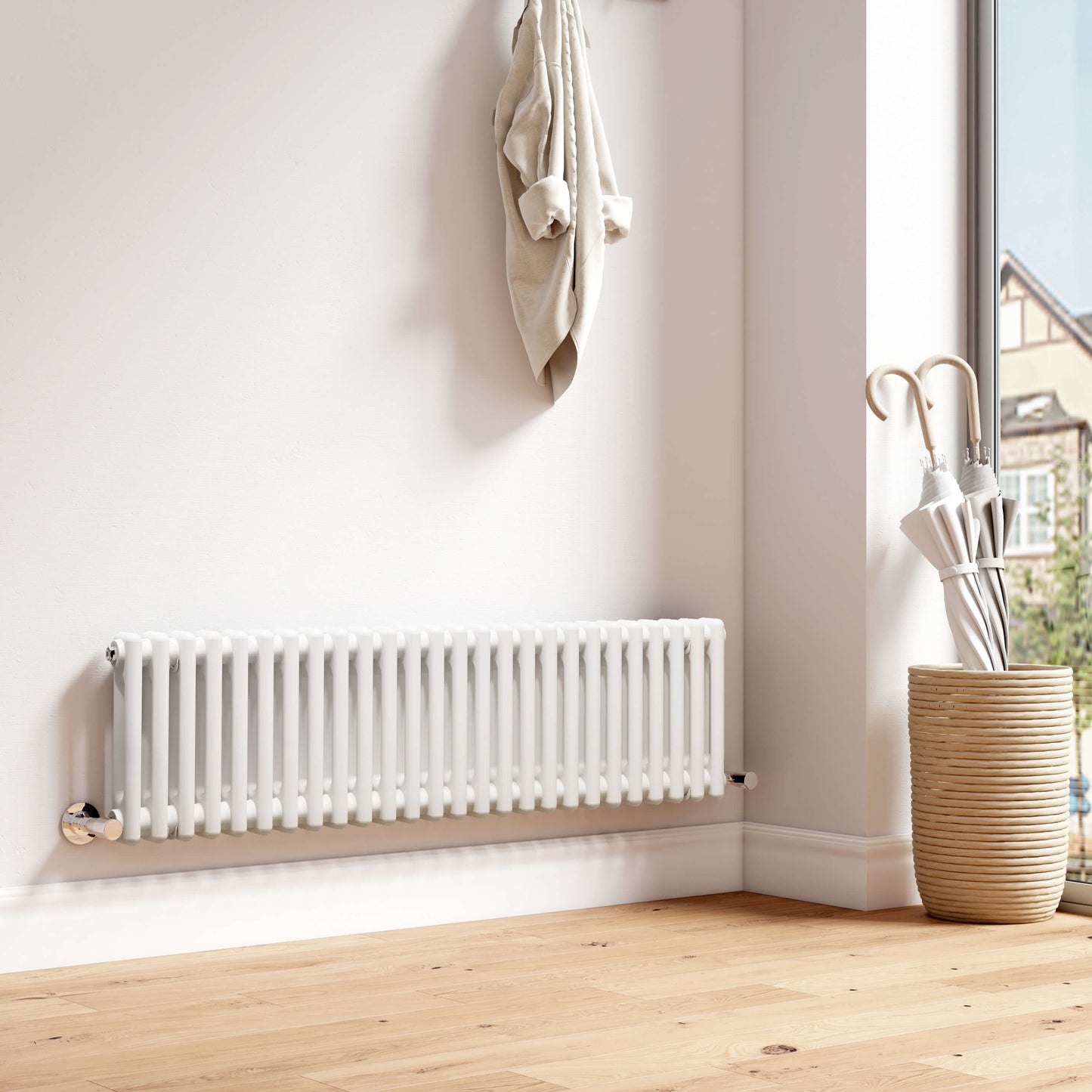 EMKE CR Traditional Horizontal Triple/Double Column Radiator White/Anthracite
