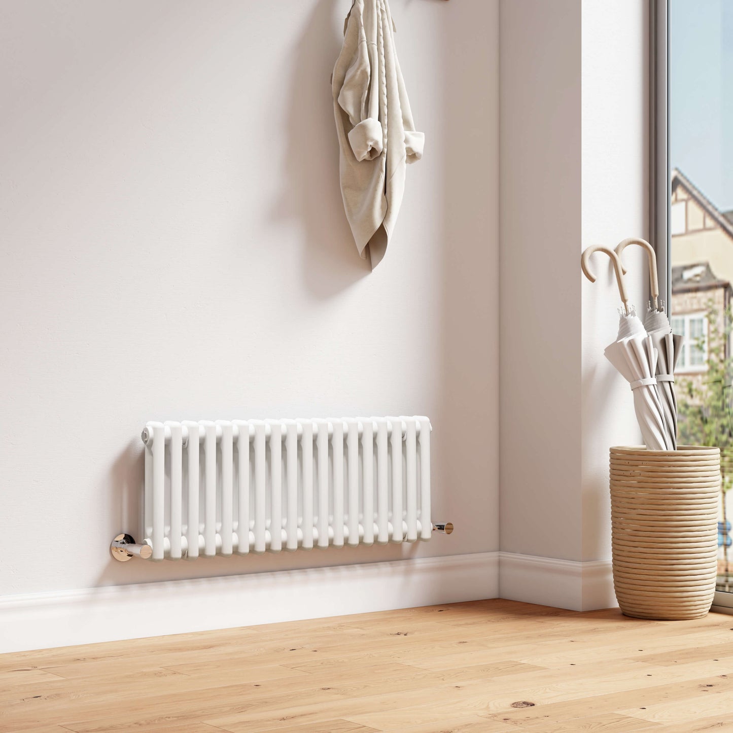 EMKE CR Traditional Horizontal Triple/Double Column Radiator White/Anthracite