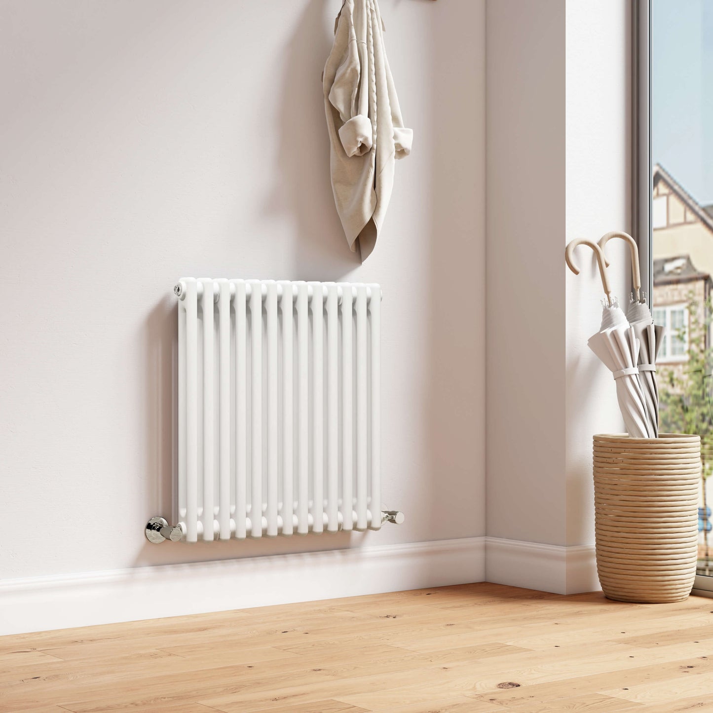 EMKE CR Traditional Horizontal Triple/Double Column Radiator White/Anthracite