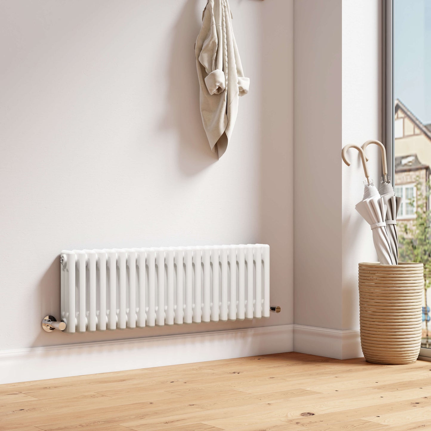 EMKE CR Traditional Horizontal Triple/Double Column Radiator White/Anthracite