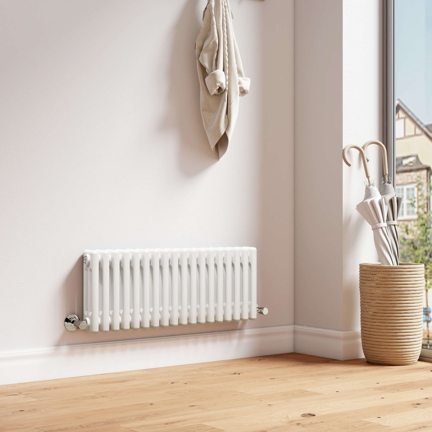 EMKE CR Traditional Horizontal Triple/Double Column Radiator White/Anthracite