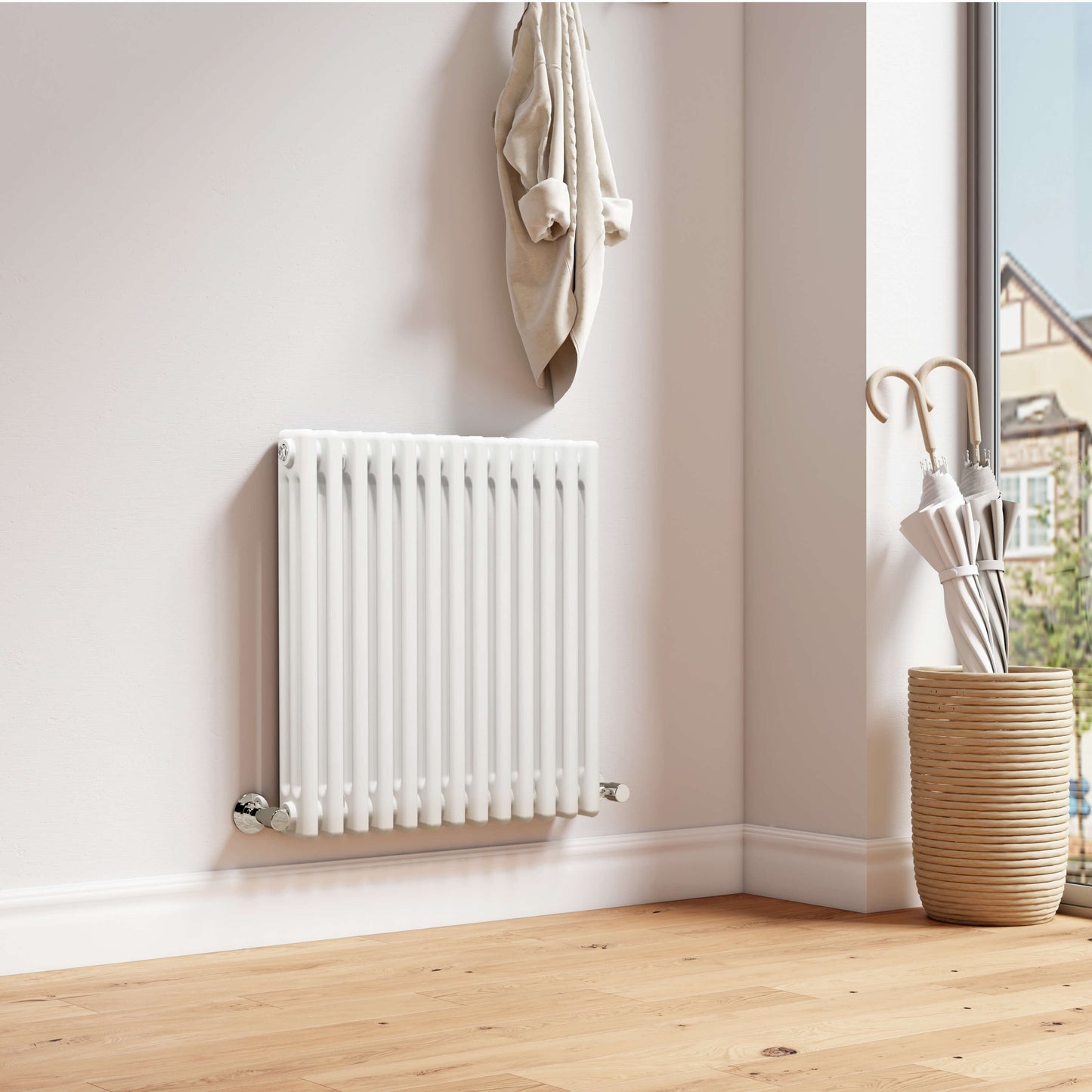 EMKE CR Traditional Horizontal Triple/Double Column Radiator White/Anthracite
