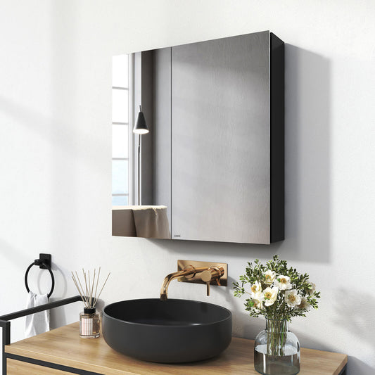 emke mc6 mirror cabinet black