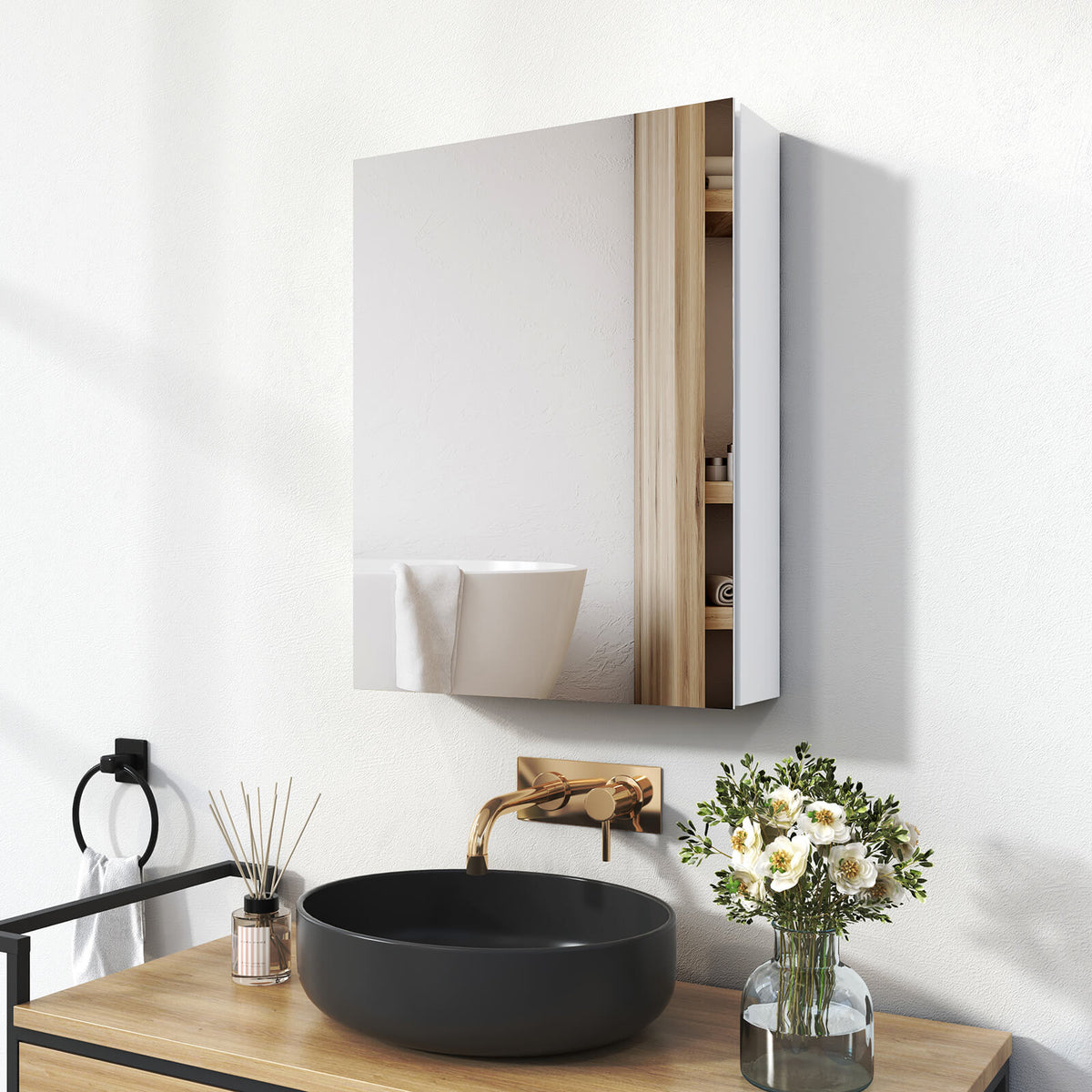 emke mirror cabient mc5 white