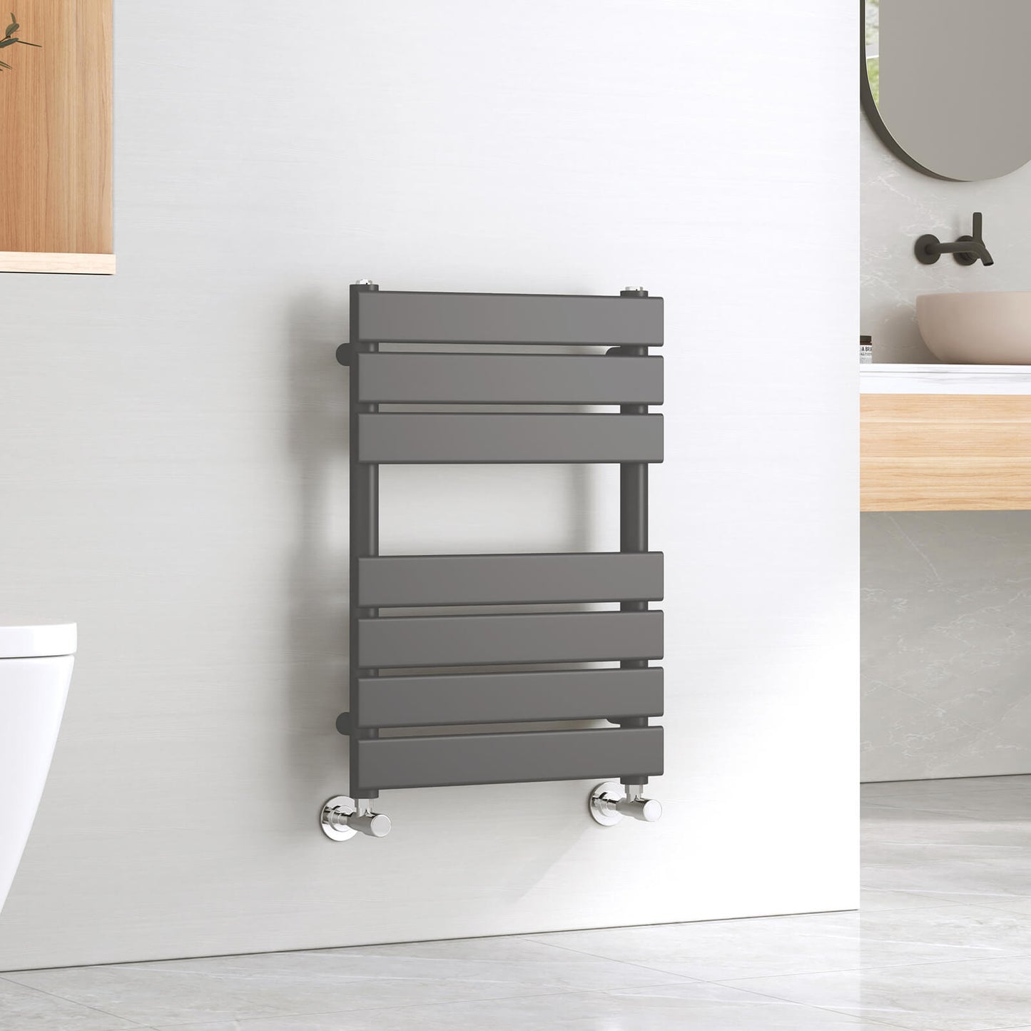 emke flat panel heated towel rail uftr6545s1a