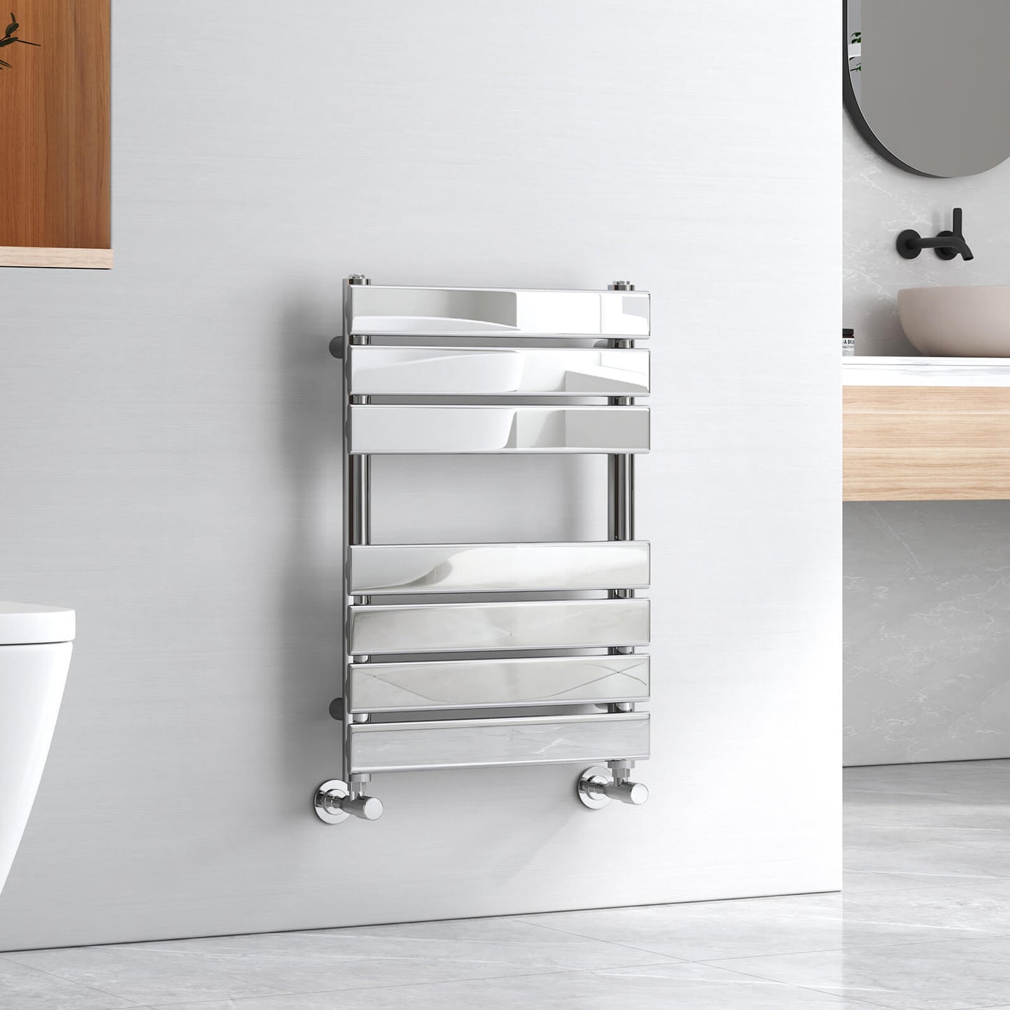 emke flat panel heated towel rail uftr6545s1c