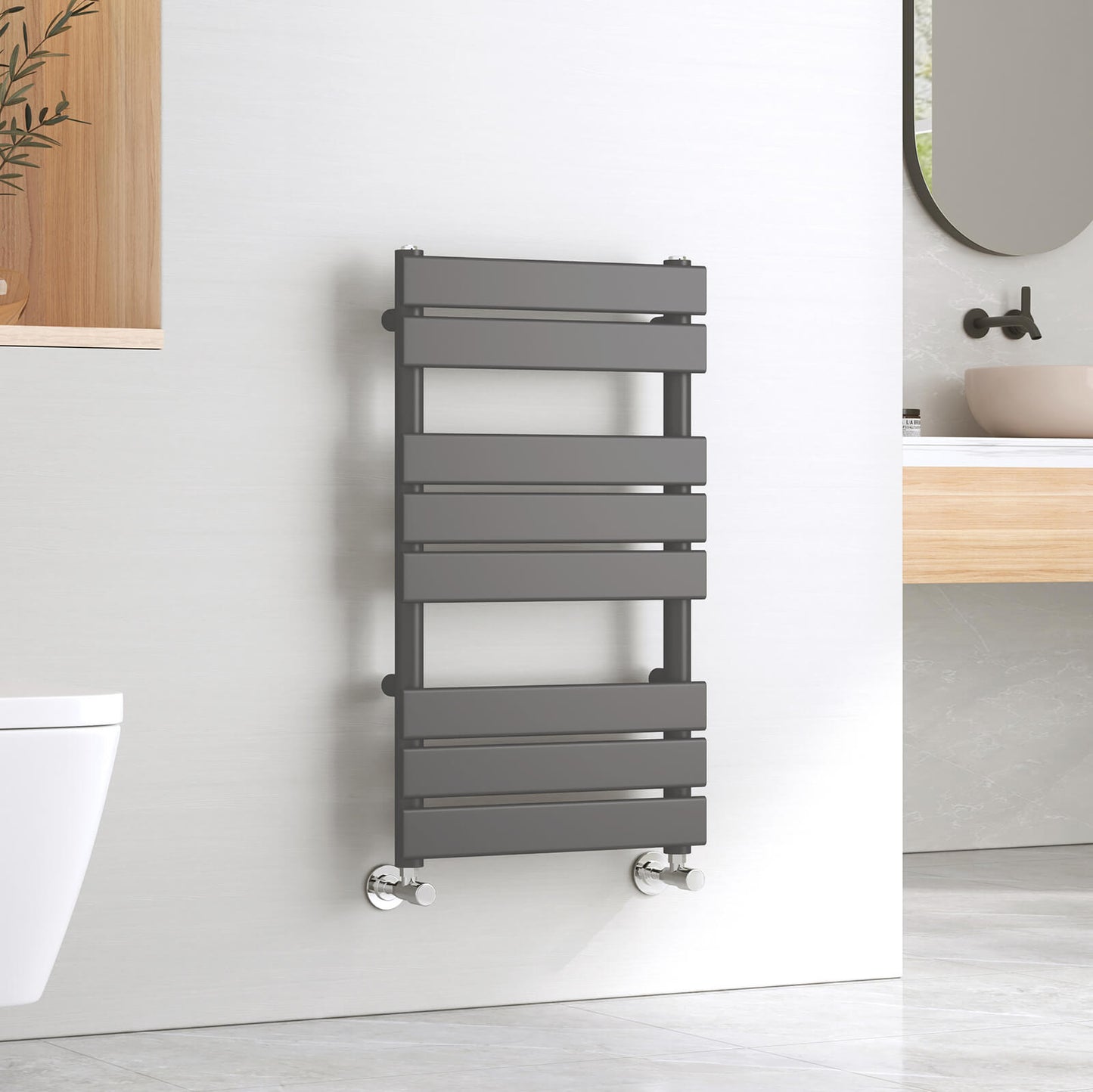 emke flat panel heated towel rail uftr8045s1a