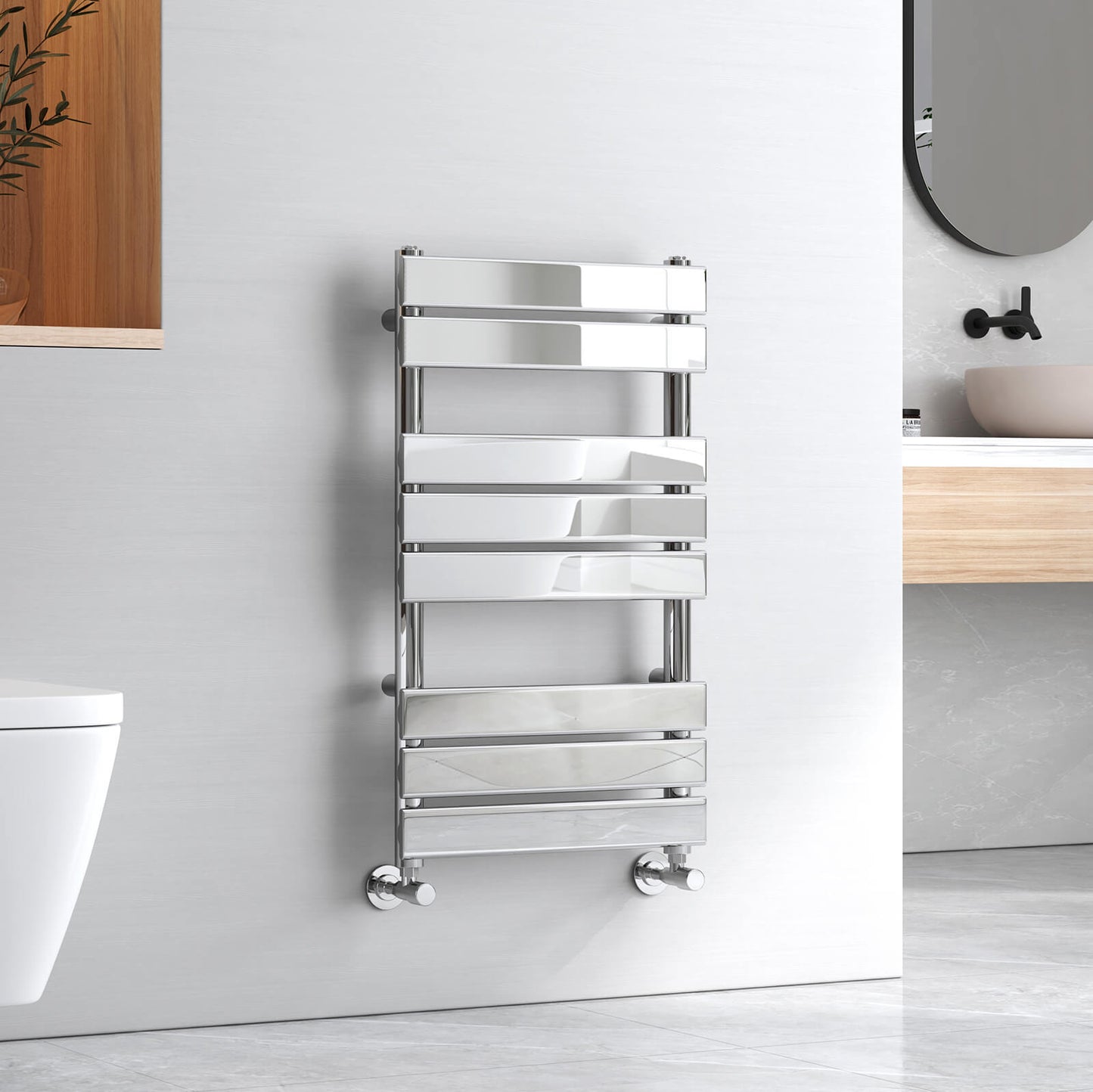 emke flat panel heated towel rail uftr8045s1c