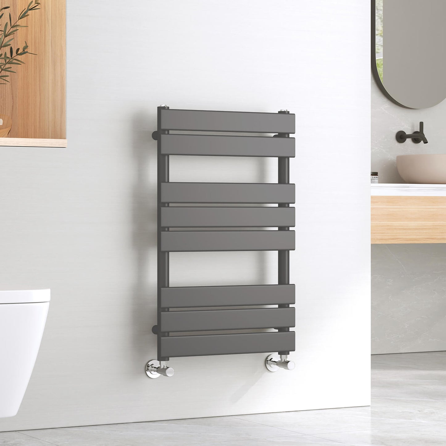 emke flat panel heated towel rail uftr8050s1a
