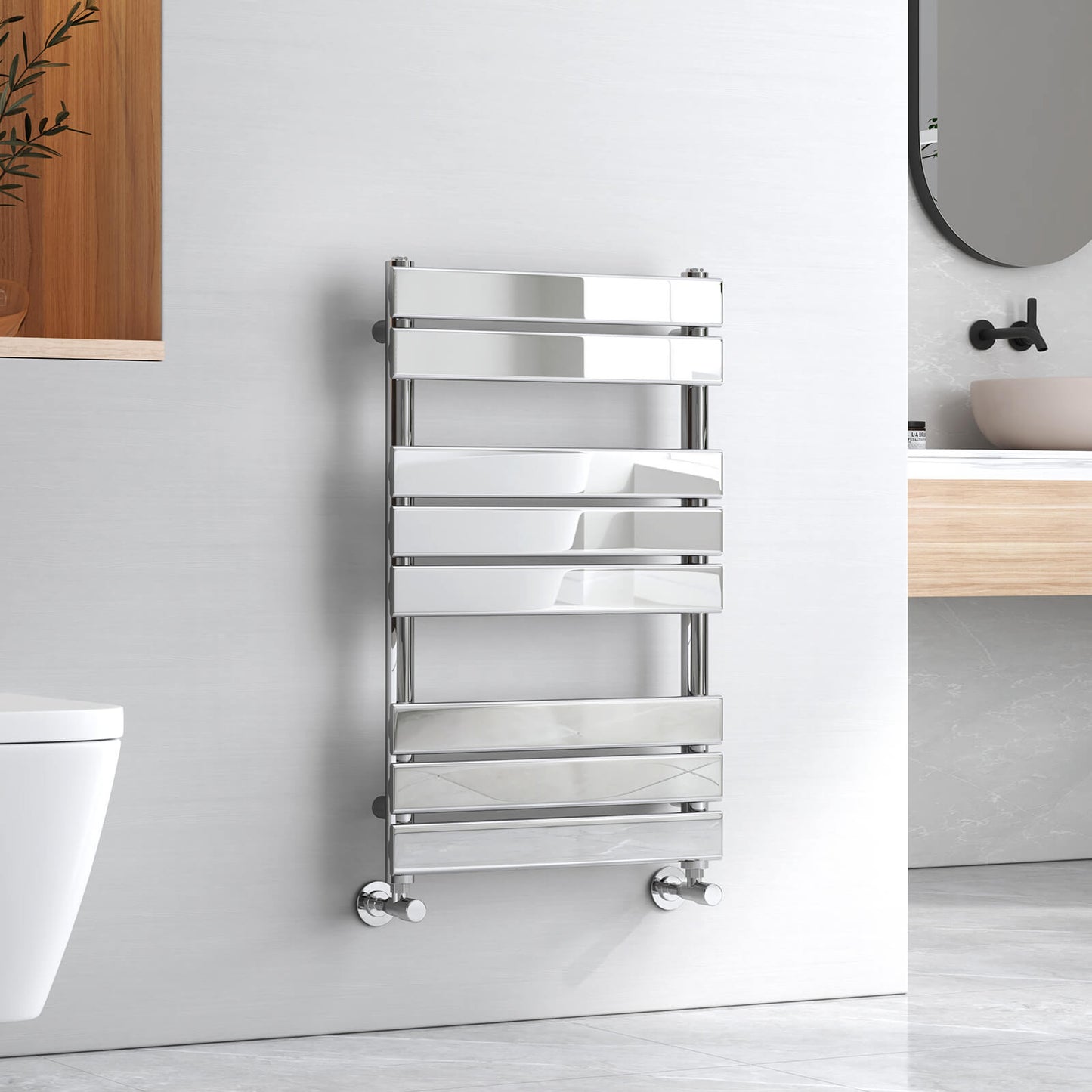 emke flat panel heated towel rail uftr8050s1c