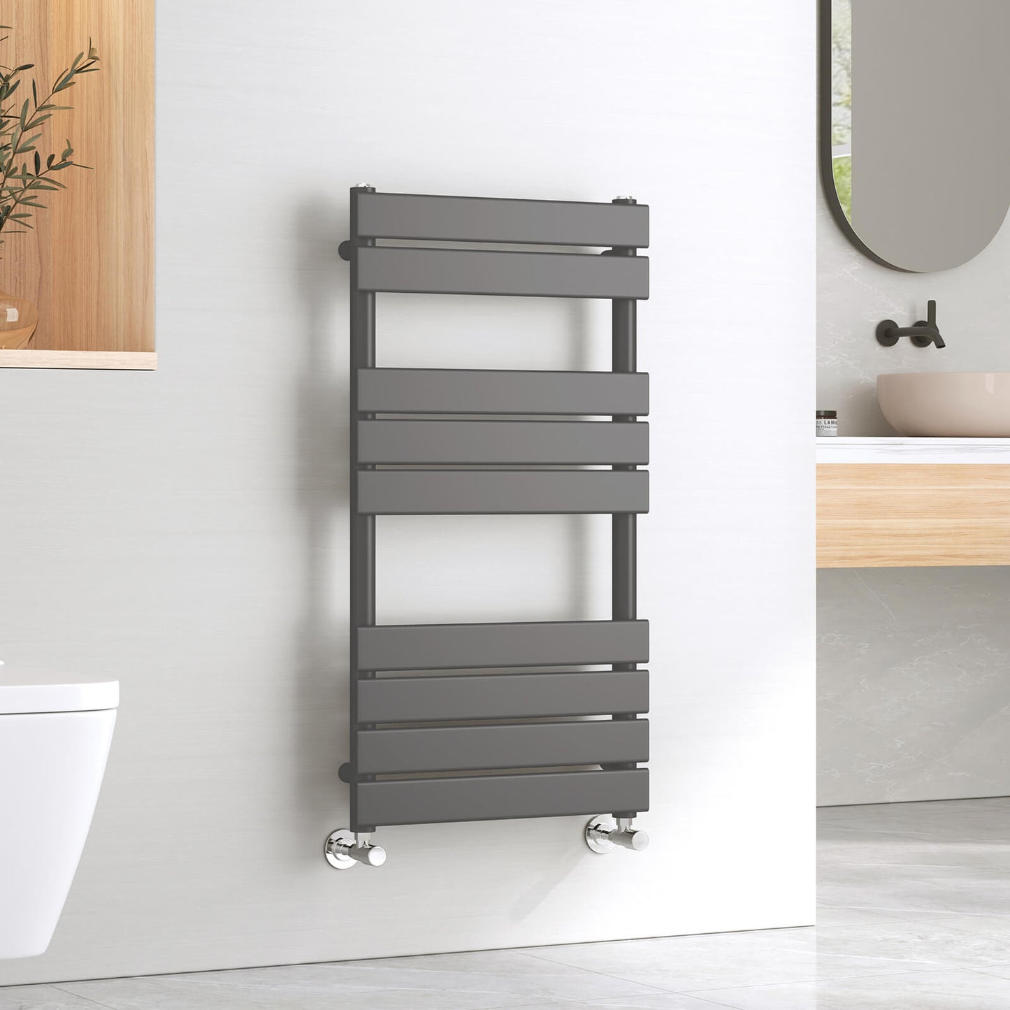 emke flat panel heated towel rail uftr9550s1a