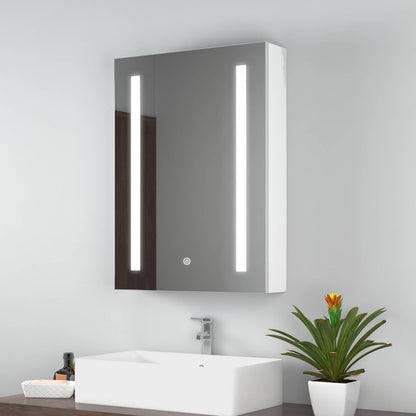 emke led aluminium mirror cabinet umc01btdsx2w