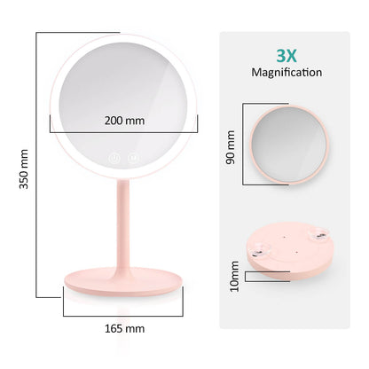 emke led cosmetic mirror ucm03bkmz1p size