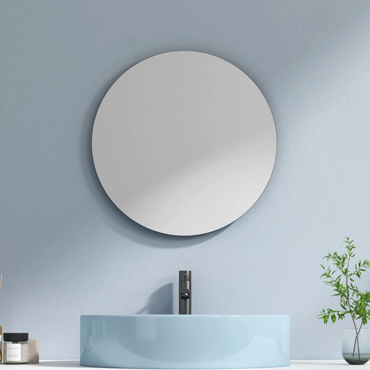 emke round bathroom mirror without lighting um05d