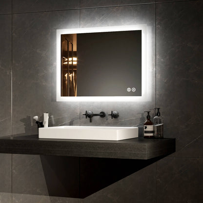 EMKE LM03 Rectangular Bathroom Mirror with Lighting, with Different Dimensions and Functions