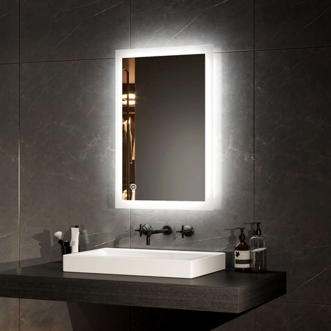EMKE LM03 Rectangular Bathroom Mirror with Lighting, with Different Dimensions and Functions