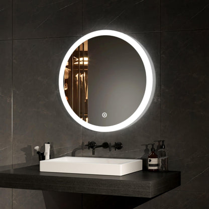 EMKE OLM01 Round Mirror with LED Illuminated and Demister