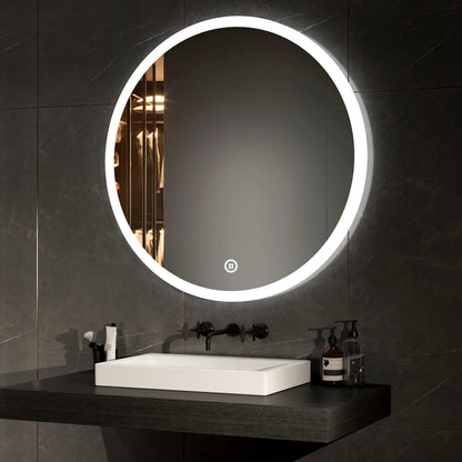 EMKE OLM01 Round Mirror with LED Illuminated and Demister